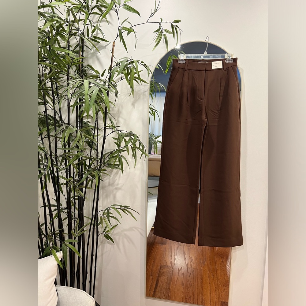 A&F Sloane Tailored Pant - Dark Brown